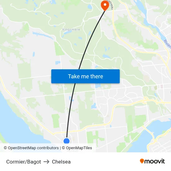 Cormier/Bagot to Chelsea map