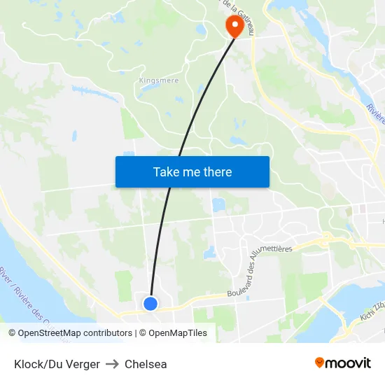 Klock/Du Verger to Chelsea map