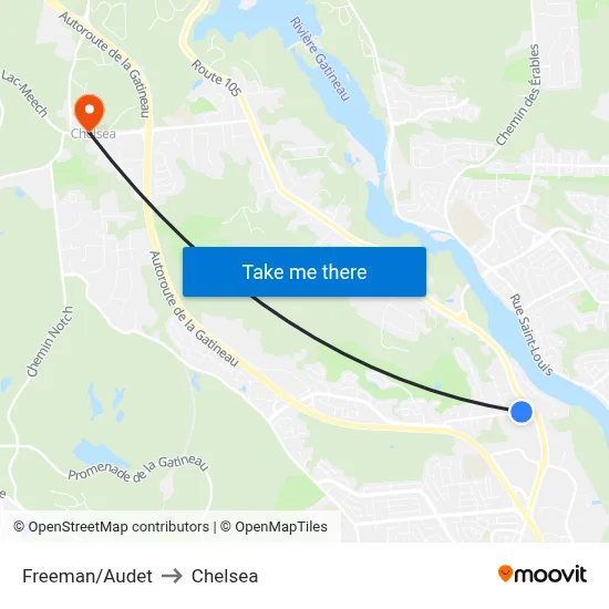 Freeman/Audet to Chelsea map