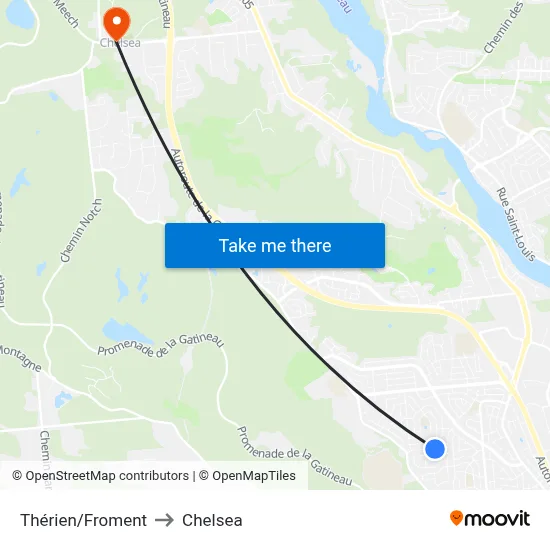 Thérien/Froment to Chelsea map