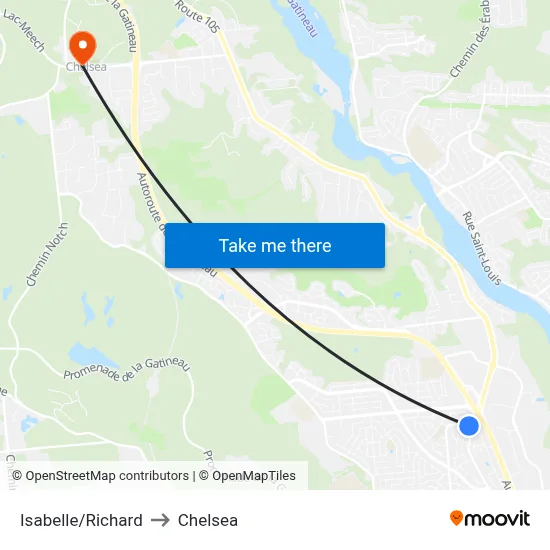 Isabelle/Richard to Chelsea map