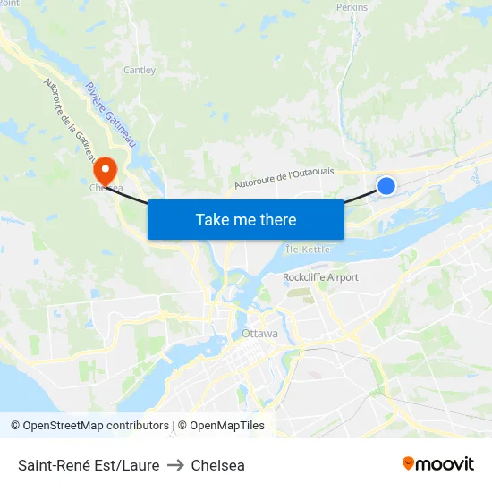 Saint-René Est/Laure to Chelsea map