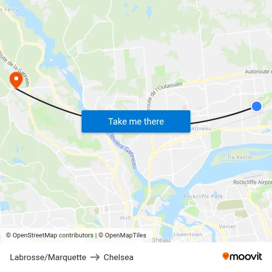Labrosse/Marquette to Chelsea map