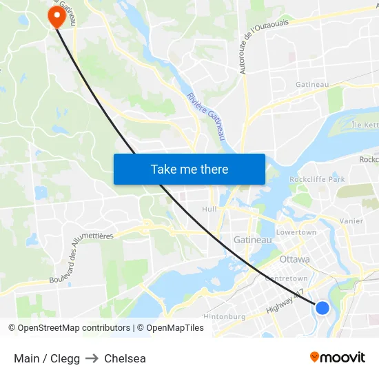 Main / Clegg to Chelsea map