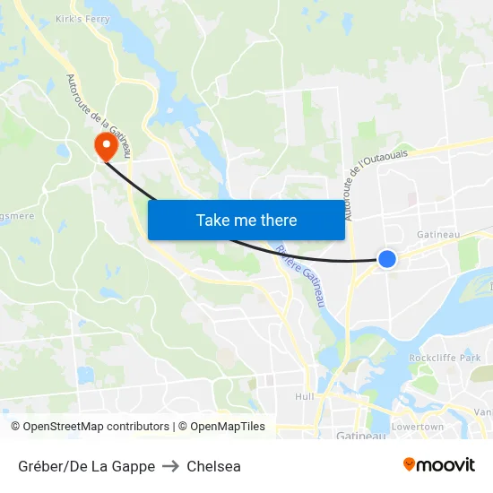 Gréber/De La Gappe to Chelsea map