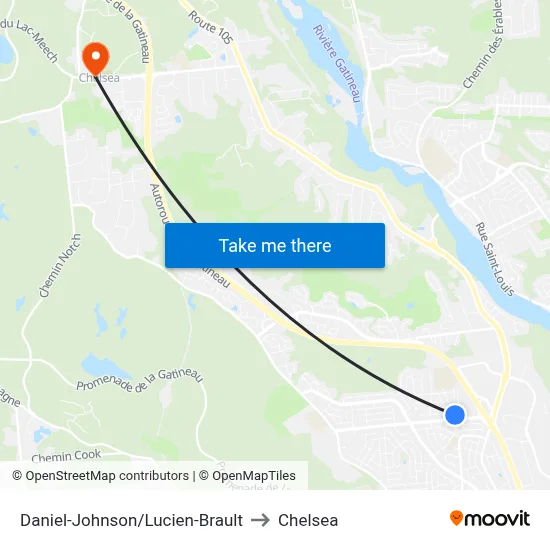 Daniel-Johnson/Lucien-Brault to Chelsea map