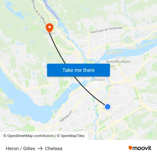 Heron / Gilles to Chelsea map