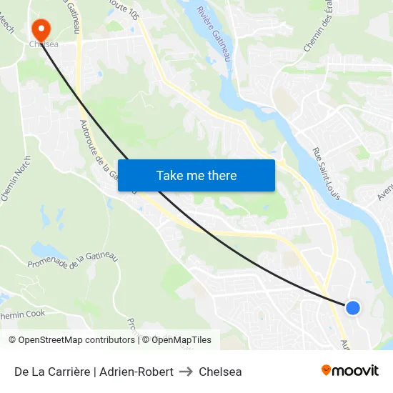 De La Carrière | Adrien-Robert to Chelsea map
