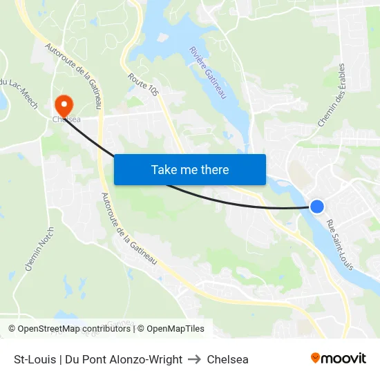 St-Louis | Du Pont Alonzo-Wright to Chelsea map