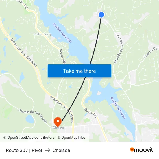 Route 307 | River to Chelsea map