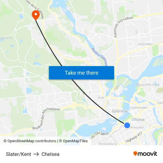 Slater/Kent to Chelsea map