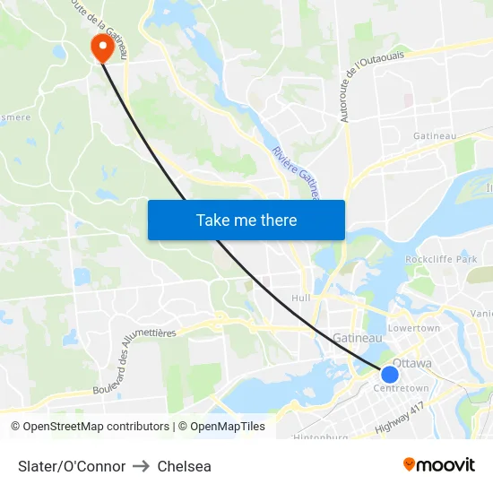Slater/O'Connor to Chelsea map