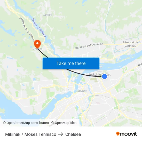 Mikinak / Moses Tennisco to Chelsea map