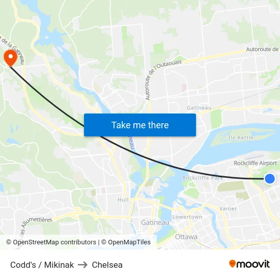 Codd's / Mikinak to Chelsea map