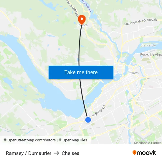 Ramsey / Dumaurier to Chelsea map