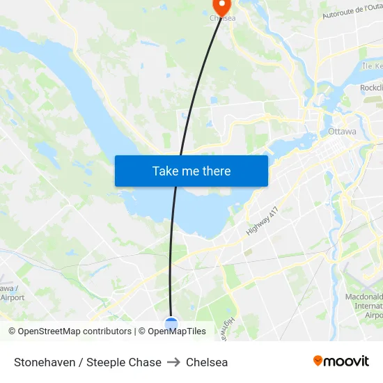 Stonehaven / Steeple Chase to Chelsea map