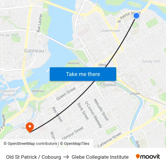 Old St Patrick / Cobourg to Glebe Collegiate Institute map