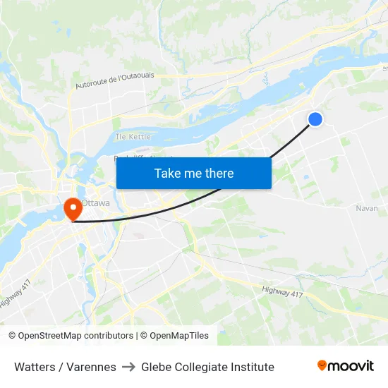 Watters / Varennes to Glebe Collegiate Institute map