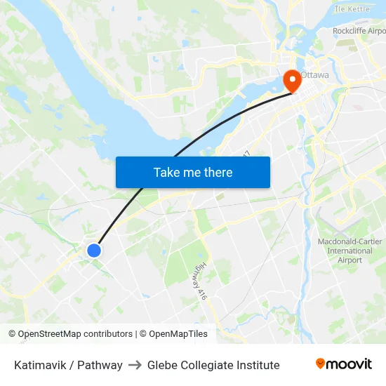Katimavik / Pathway to Glebe Collegiate Institute map