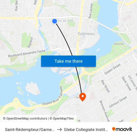 Saint-Rédempteur/Garneau to Glebe Collegiate Institute map