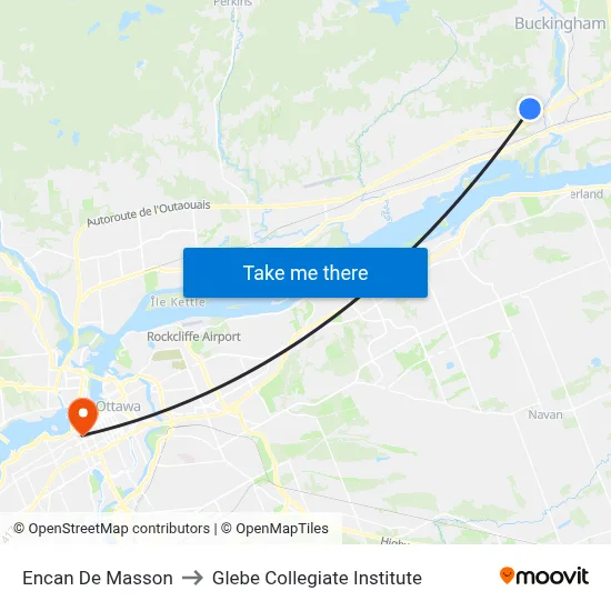 Encan De Masson to Glebe Collegiate Institute map
