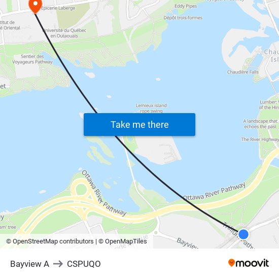 Bayview A to CSPUQO map