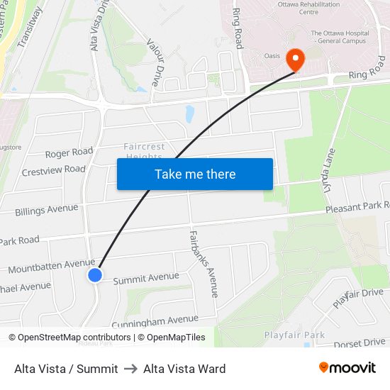 Alta Vista / Summit to Alta Vista Ward map