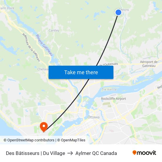 Des Bâtisseurs | Du Village to Aylmer QC Canada map