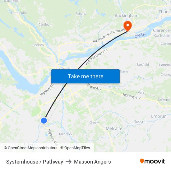 Systemhouse / Pathway to Masson Angers map