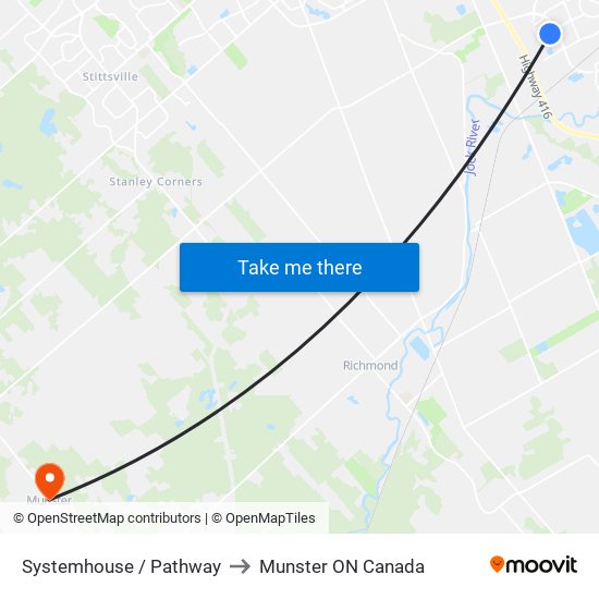 Systemhouse / Pathway to Munster ON Canada map