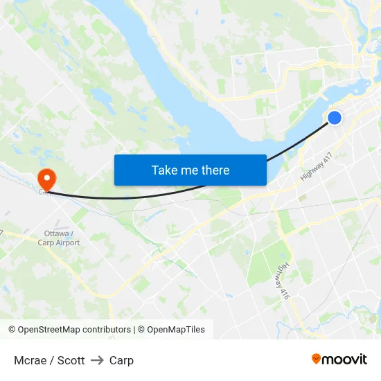 Mcrae / Scott to Carp map