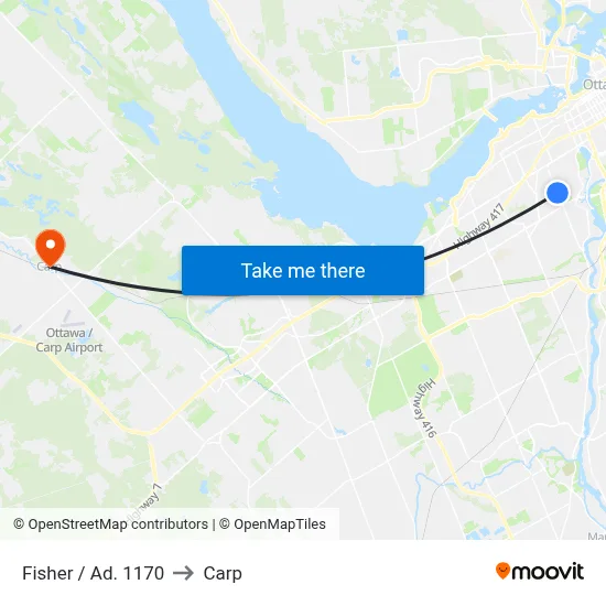 Fisher / Ad. 1170 to Carp map