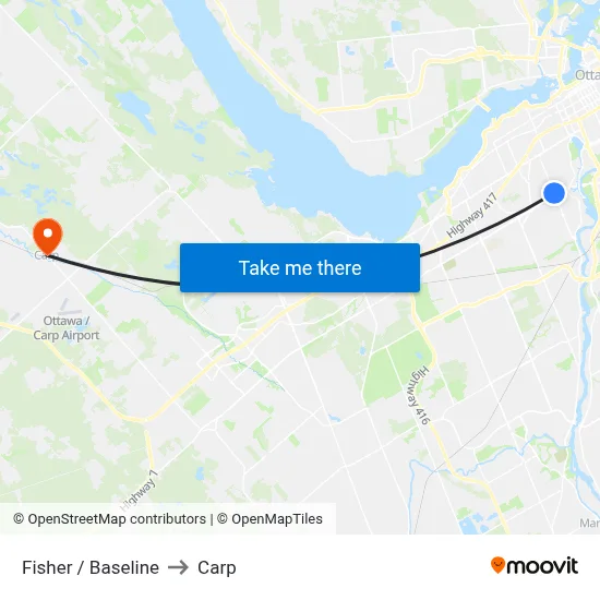 Fisher / Baseline to Carp map