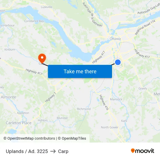 Uplands / Ad. 3225 to Carp map