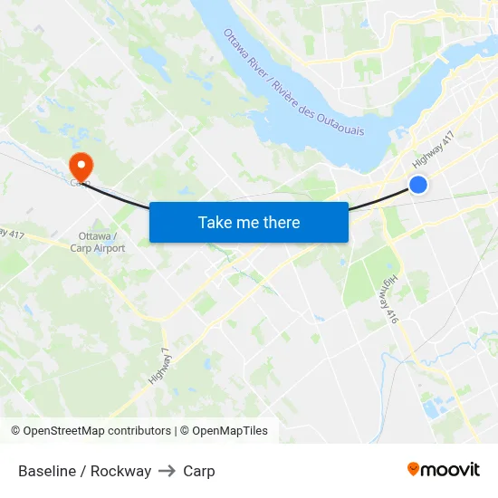 Baseline / Rockway to Carp map