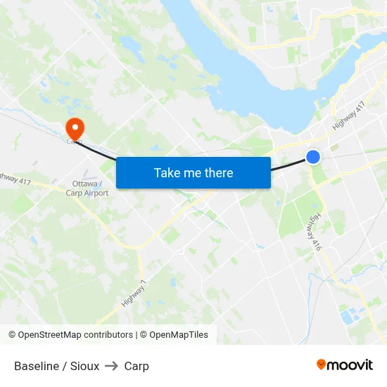 Baseline / Sioux to Carp map