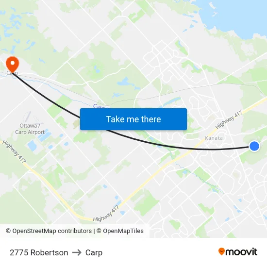 2775 Robertson to Carp map