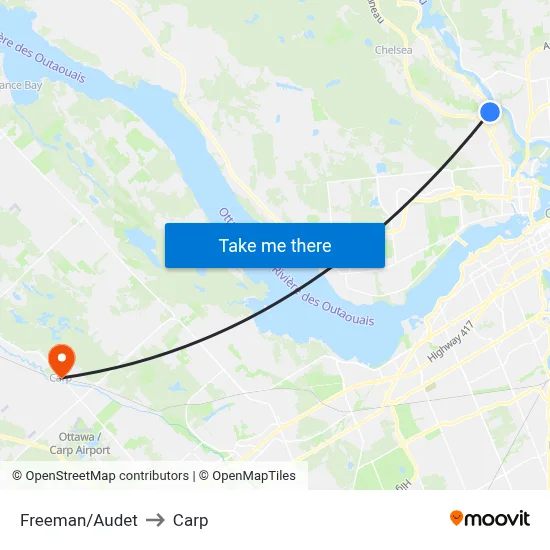 Freeman/Audet to Carp map