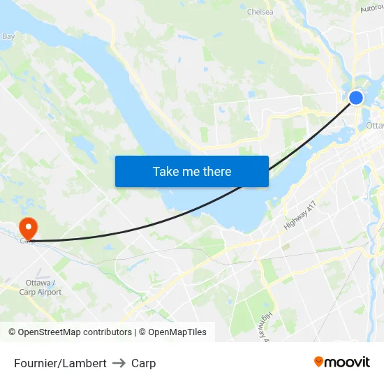 Fournier/Lambert to Carp map