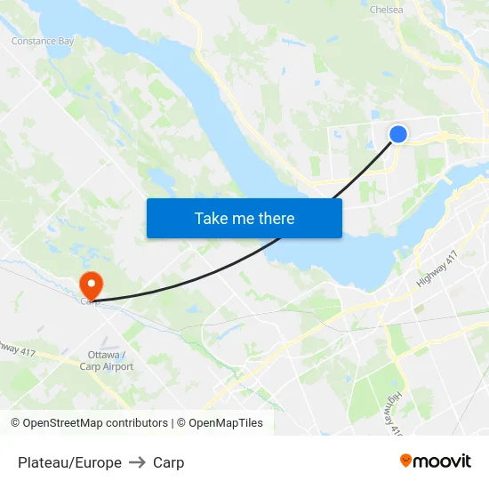 Plateau/Europe to Carp map