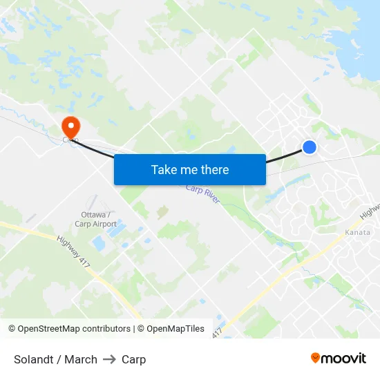 Solandt / March to Carp map