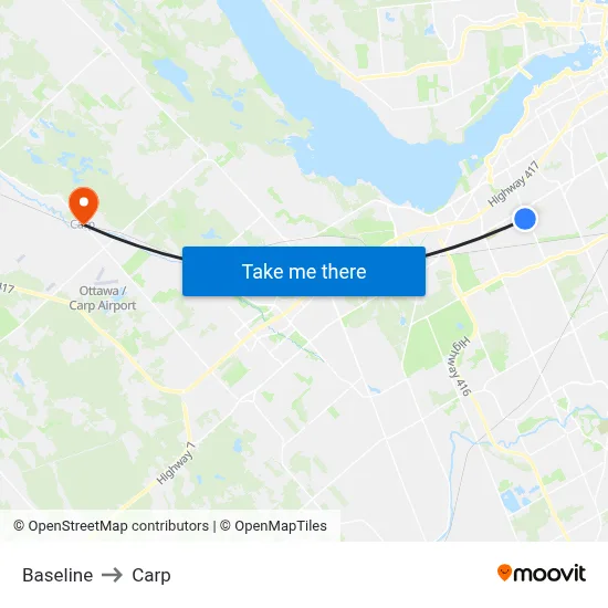 Baseline to Carp map