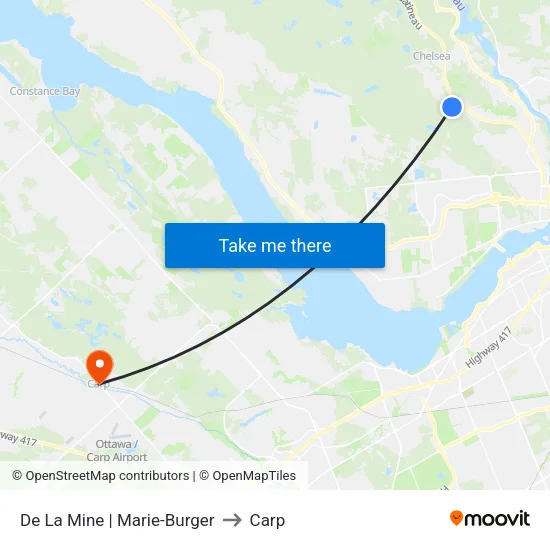 De La Mine | Marie-Burger to Carp map