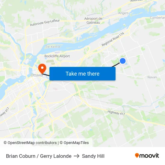 Brian Coburn / Gerry Lalonde to Sandy Hill map