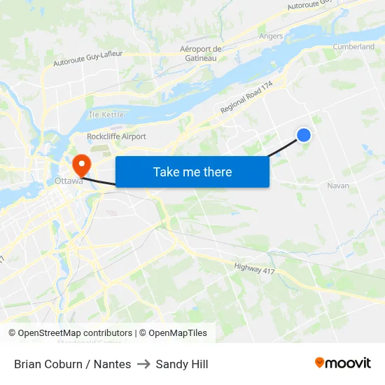 Brian Coburn / Nantes to Sandy Hill map
