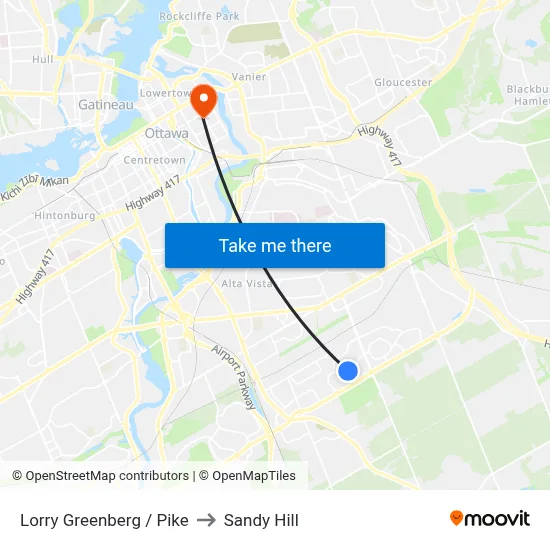 Lorry Greenberg / Pike to Sandy Hill map