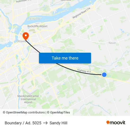 Boundary / Ad. 5025 to Sandy Hill map