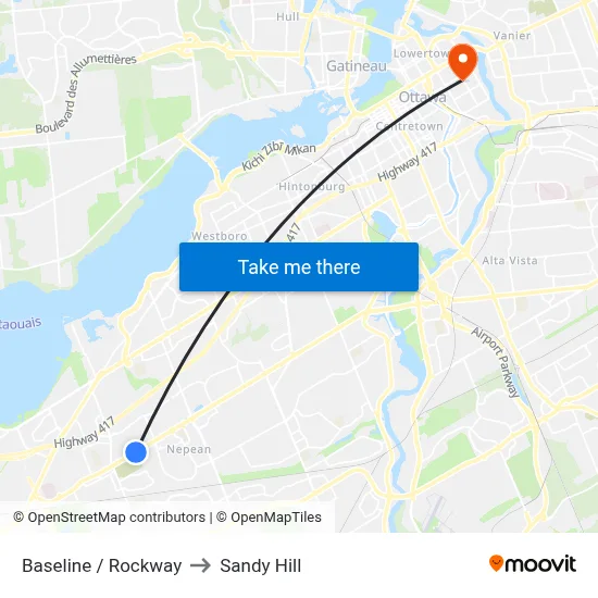 Baseline / Rockway to Sandy Hill map