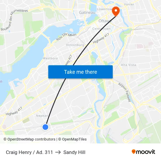 Craig Henry / Ad. 311 to Sandy Hill map