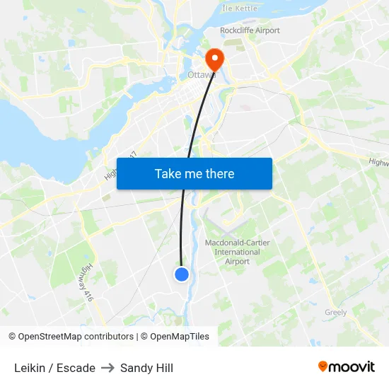 Leikin / Escade to Sandy Hill map
